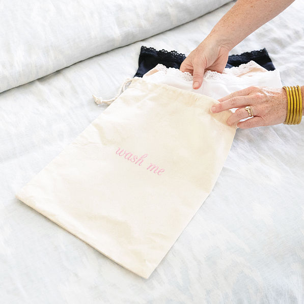 natural drawstring travel bag wash me