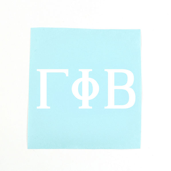 Gamma Phi Beta standard decal