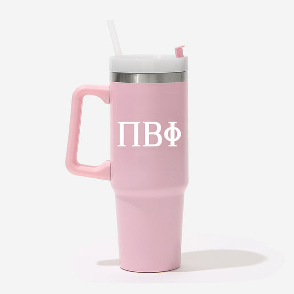 pi beta phi 30 oz tumbler in blush