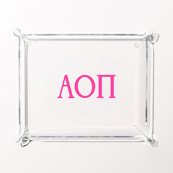Alpha Omicron Pi Acrylic Tray | Marleylilly