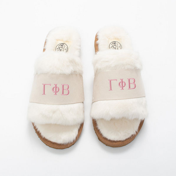Gamma Phi Beta Fuzzy Slippers