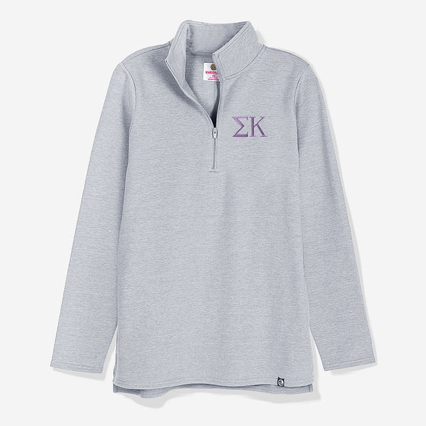 sigma kappa pullover sweatshirt in heathered gray