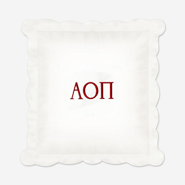 Alpha Omicron Pi Pillow Sham | Monogrammed Sorority Pillow