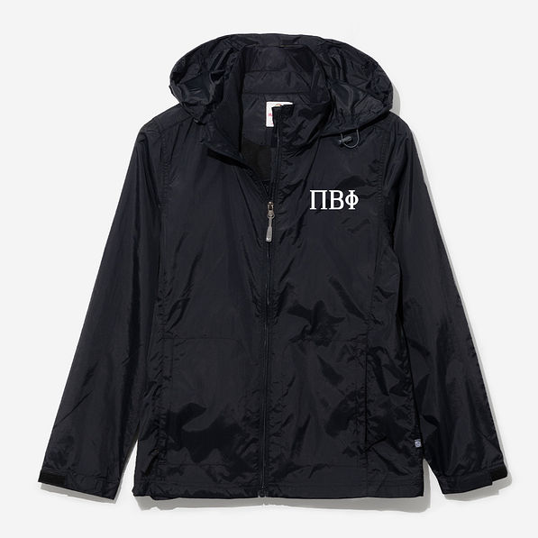 pi beta phi lightweight rain jacket