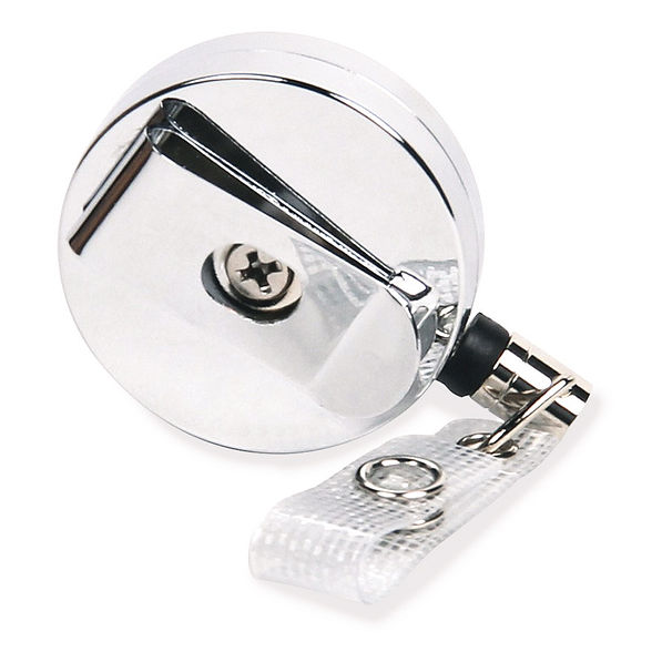 back of personalized badge reel