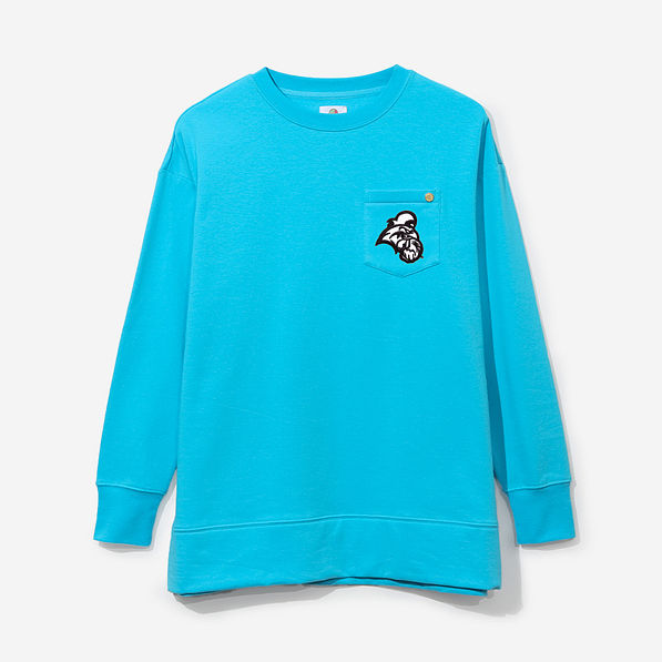 coastal carolina chanticleers crewneck sweatshirt in aruba