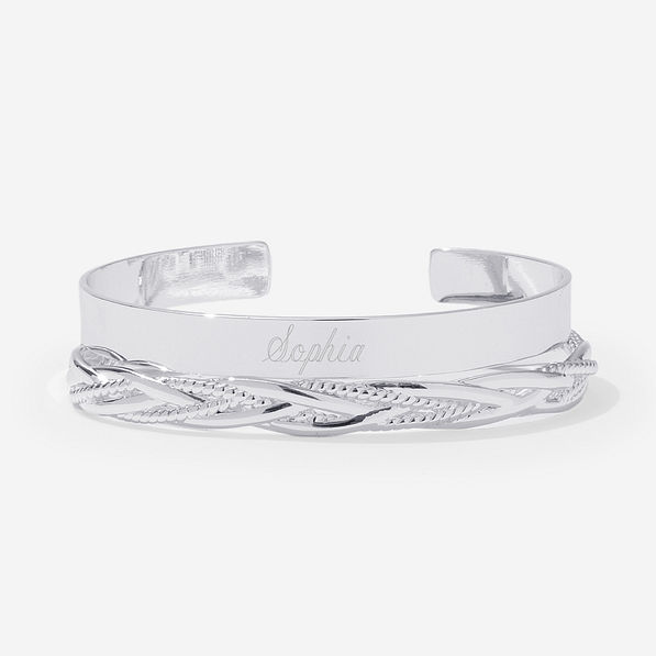 monogrammed bangle set