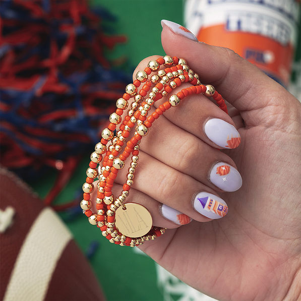 Clemson orange gameday bracelet