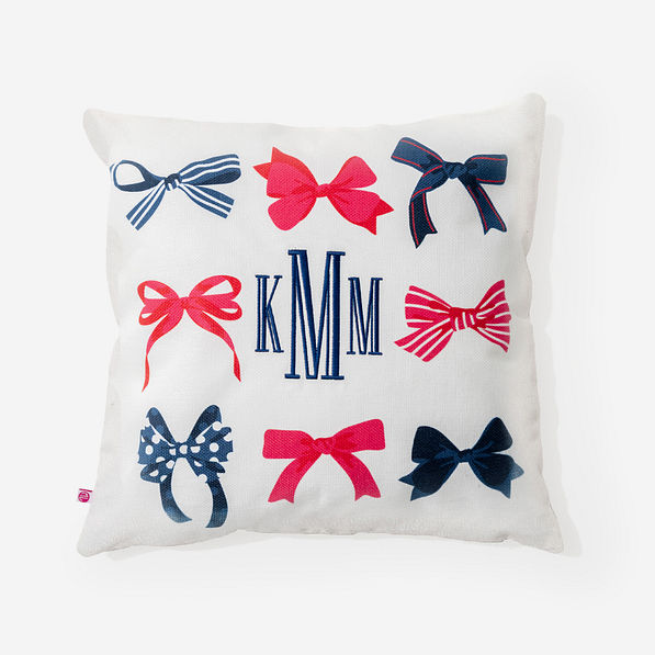 personalized american pillow case in bows