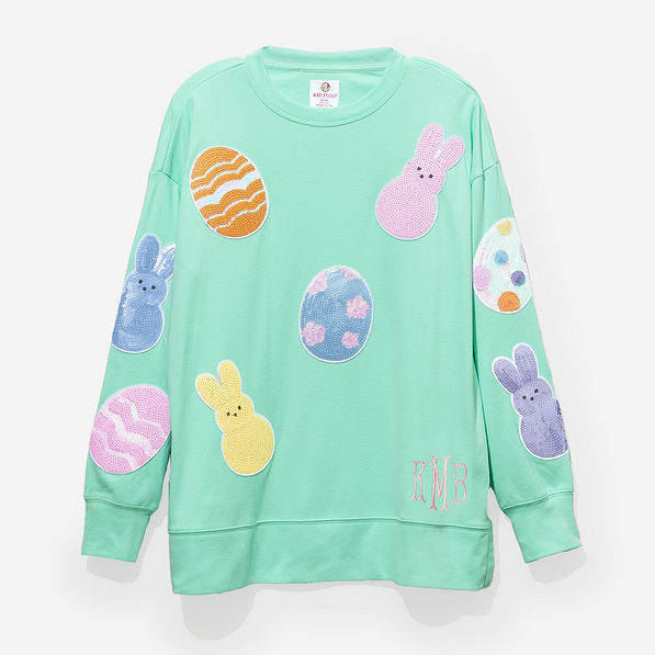monogrammed easter sweatshirt