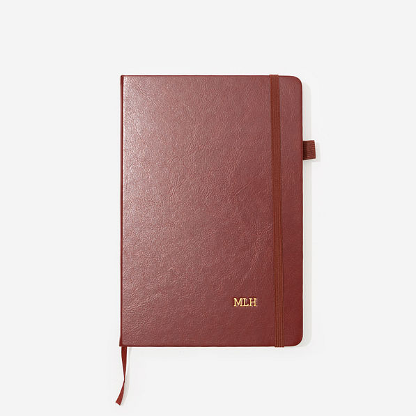 Personalized Notebook in Brown