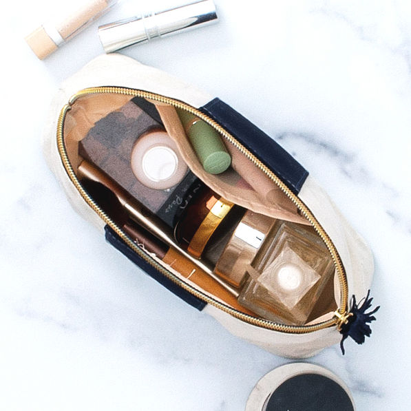 Inside of Essential Make Up Bag