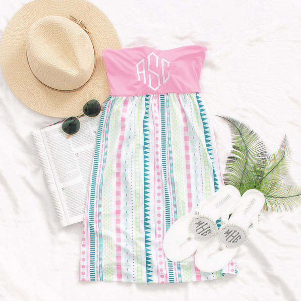 Monogrammed Beach Cover Up - Personalized Beach Wear | Marleylilly