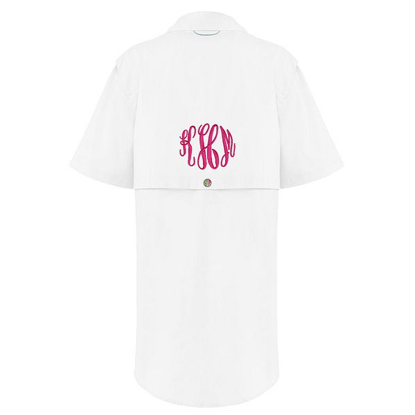 women's monogrammed fishing shirt