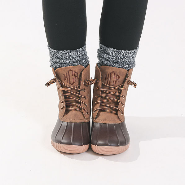 Sample Sale Duck Boots Paired with Duck Boot Socks
