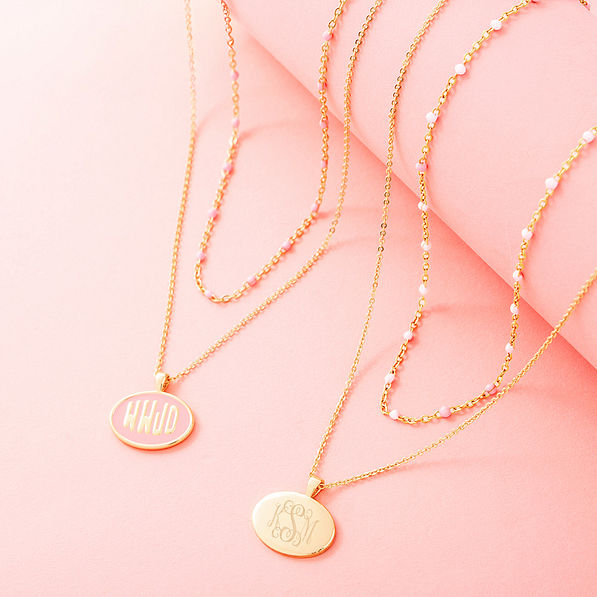 pink wwjd necklace front and back