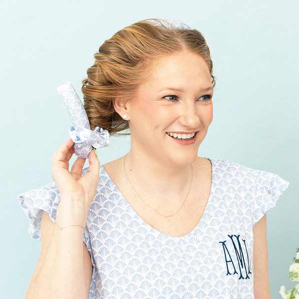 blue shells heatless curls set on lizz