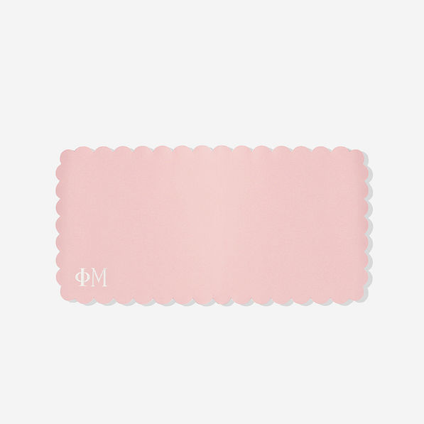 Phi Mu Desk Mat in Light Blush | Sorority Office Accessory