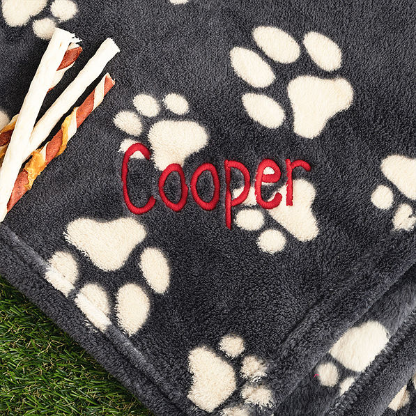 black tan dog blanket up close