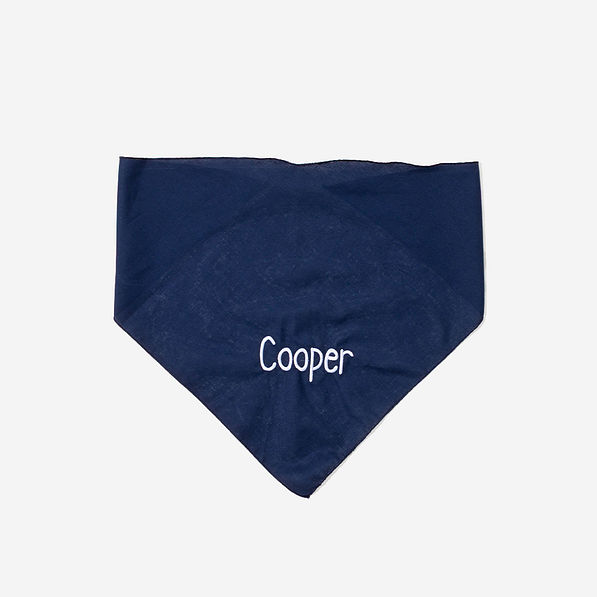 Personalized Dog Bandana in Navy