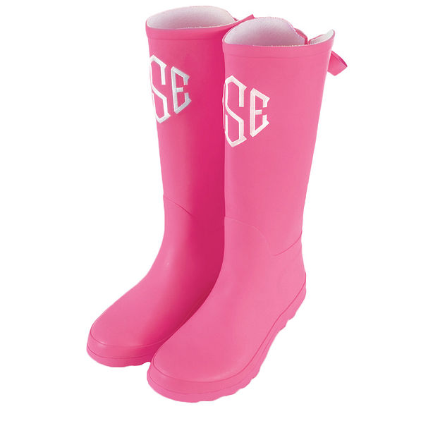 rain boots with ribbon on back