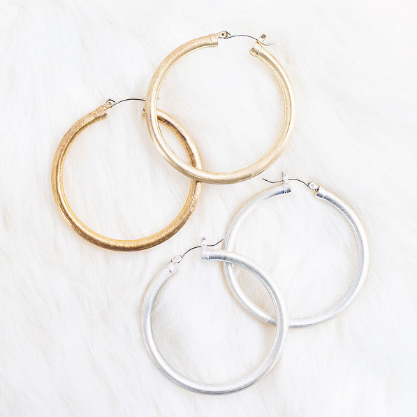 duo hoop earrings