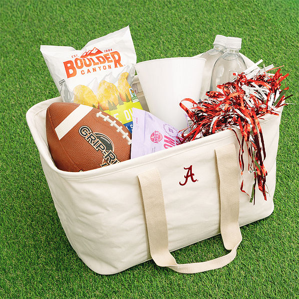 alabama solid ivory market basket on turf