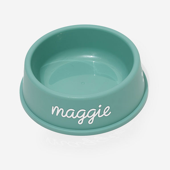 Monogrammed pet bowl in standard