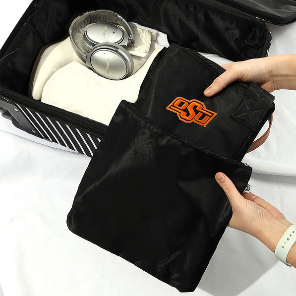 duffel bag packed into bag