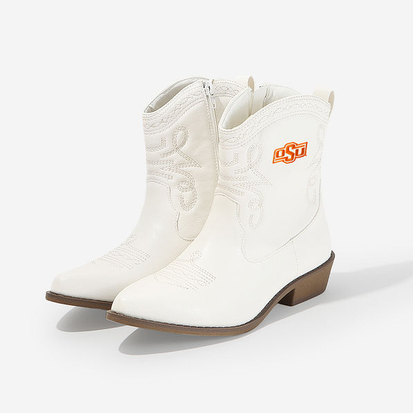 Oklahoma State Cowboy Boots in White