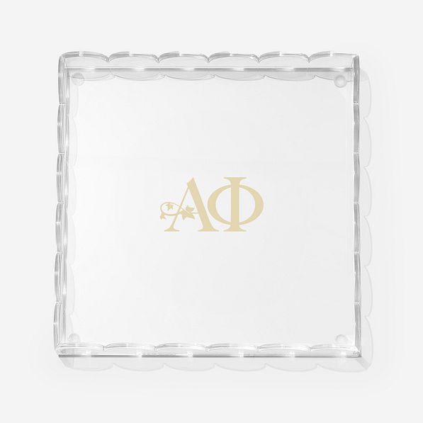 alpha phi scallop acrylic valet tray