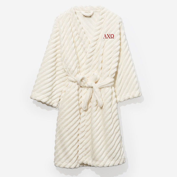 alpha chi omega plush robe