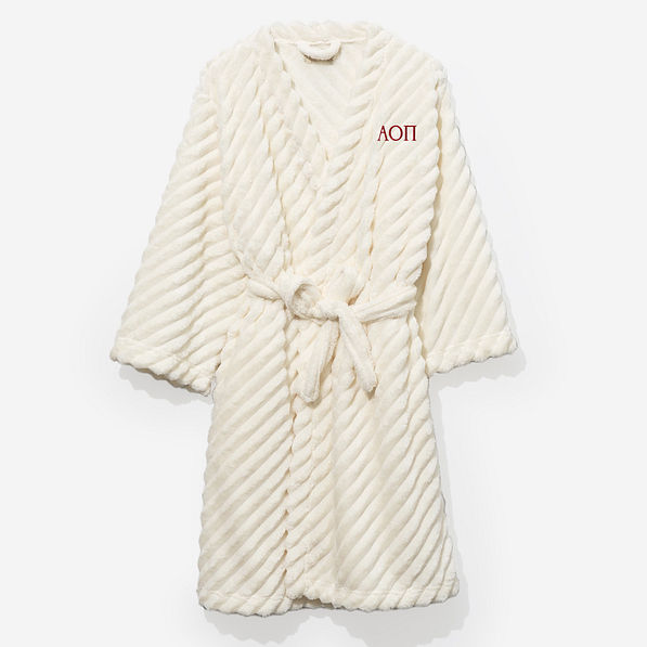 alpha omicron pi plush robe