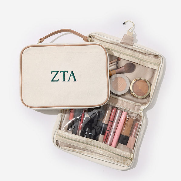 zeta tau alpha travel toiletry bag