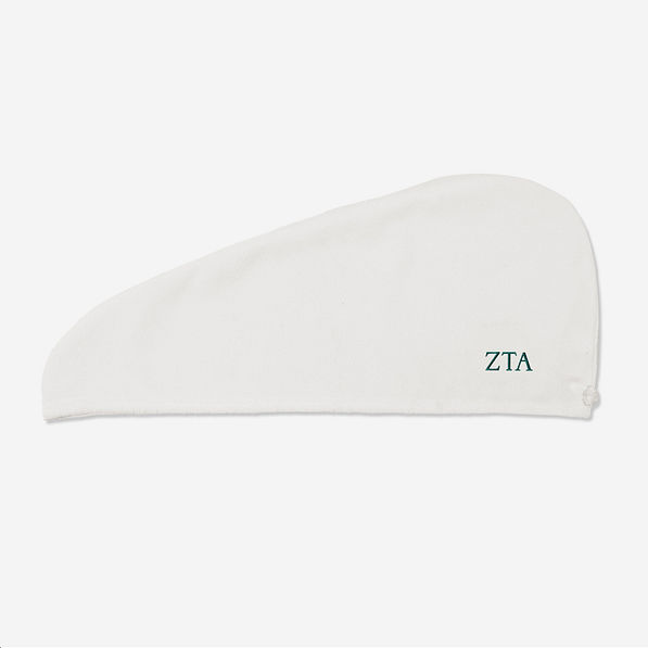 zeta tau alpha hair towel wrap