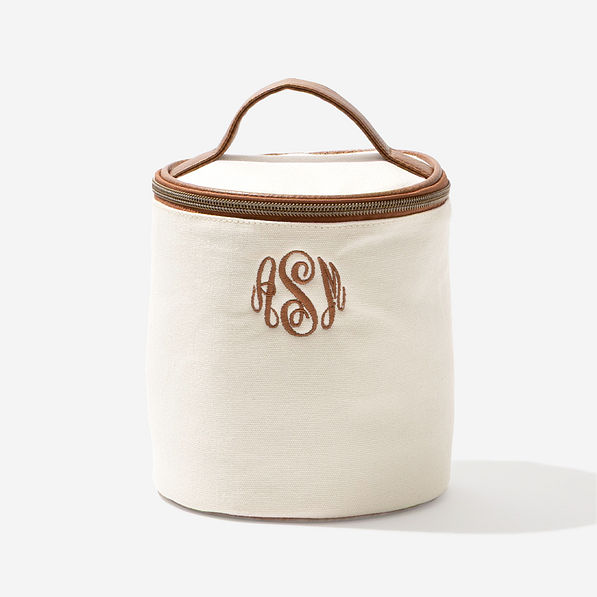 Monogrammed Ditty Bag in Ivory