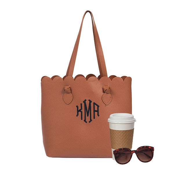 scallop tote bag
