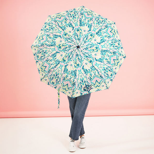 bermuda ikat umbrella studio shot