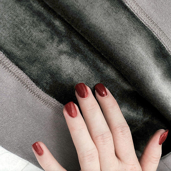 furry inside of monogrammed letterman sweatshirt