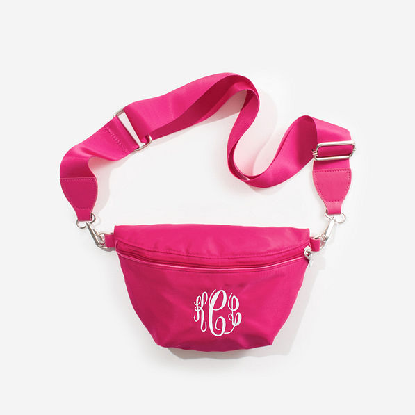 Monogrammed Large Sling Bag in Pink