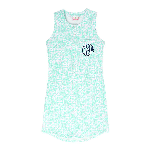 Monogrammed Sleeveless Dress