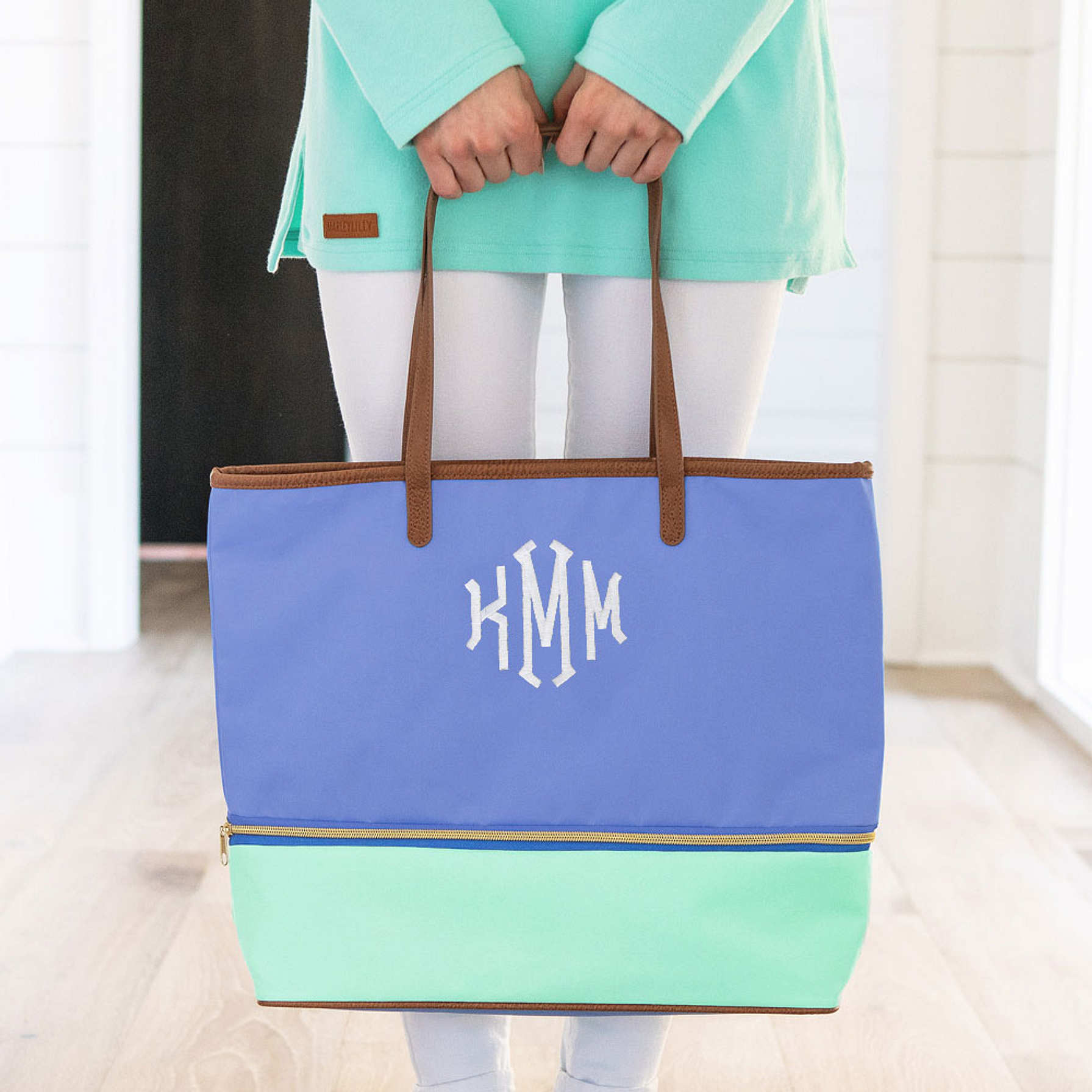 Expandable Monogrammed Overnight Bag