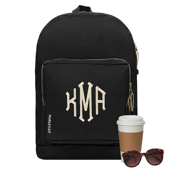 Monogrammed Everyday Backpack - Monogrammed Laptop Bag