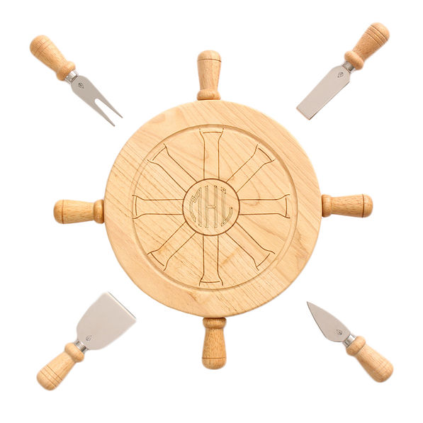 Monogrammed Mariner's Cheese Board