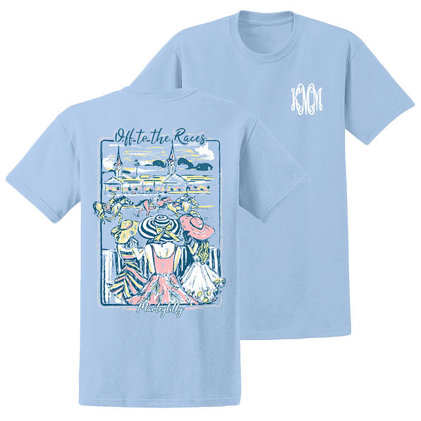 Back and front of personalized Derby Days T-Shirt
