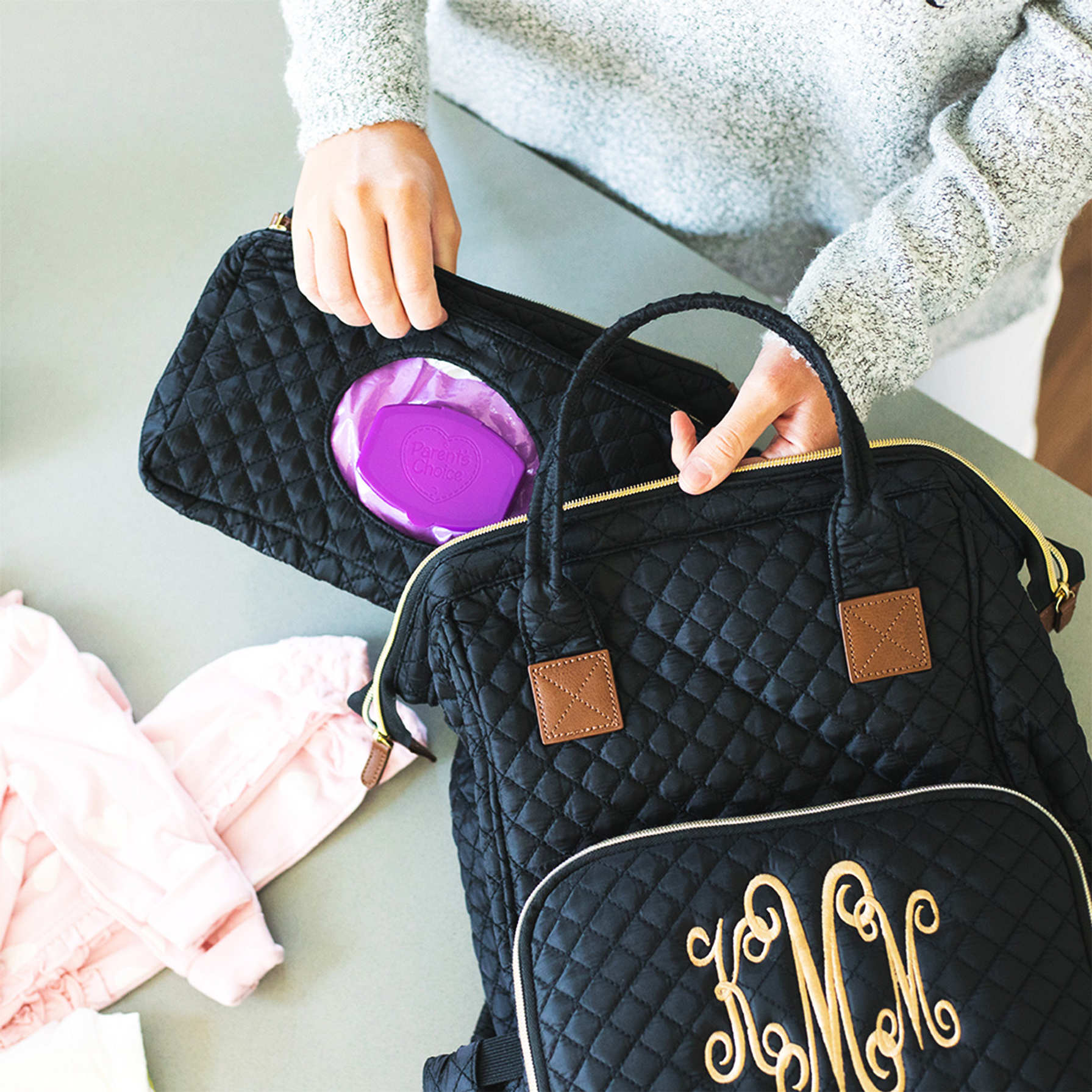 Monogrammed Diaper Bag Backpack — Marleylilly