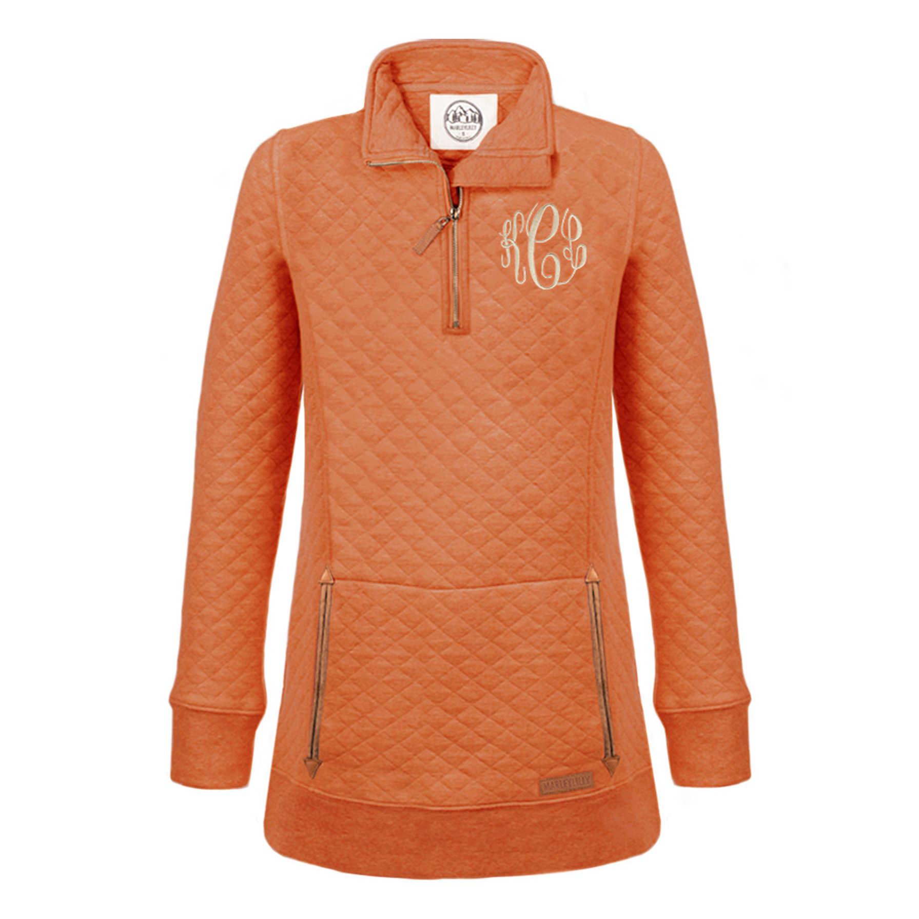 Quilted Sweatshirt Women’s Monogrammed Marleylilly