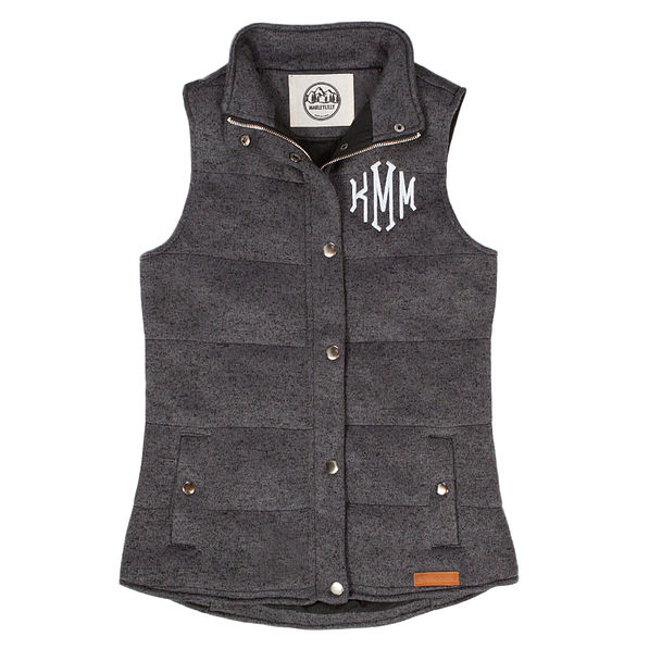 monogram vests