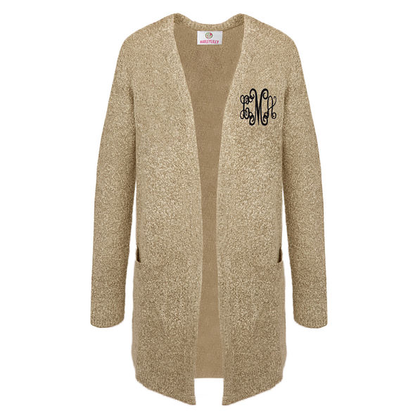 heathered camel boyfriend cardigan personalized heathered camel boyfriend cardigan personalized