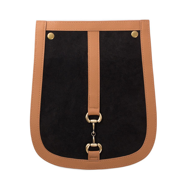 snap-on horsebit flap for interchangeable crossbody